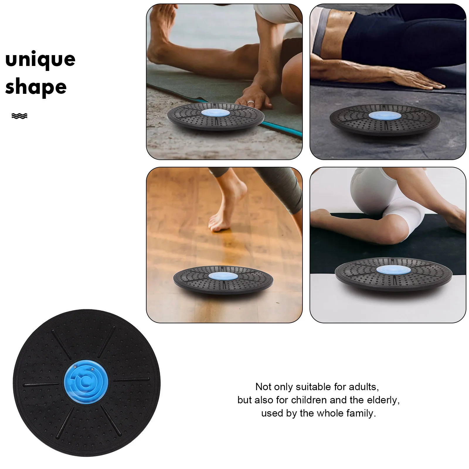 لوحة تدريب التوازن، لوحة تمرين حسية متأرجحة، تدريبات منزلية، منصة تحسين وضعية العضلات الأساسية
