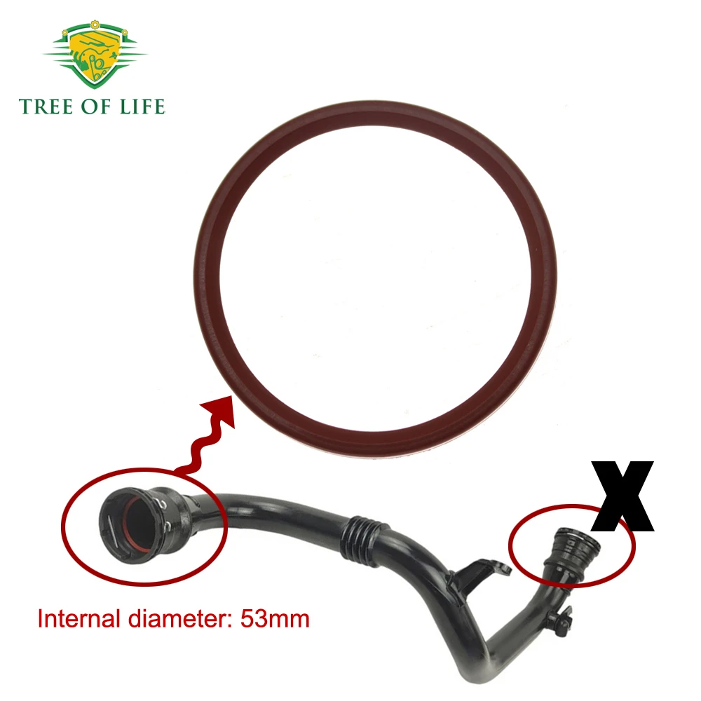 53MM Intercooler Turbo Hose Seal Ring 7701068601 For Renault Laguna III Espace Latitude Fluence Talisman 1.5 1.6 2.0 DCI 2008+