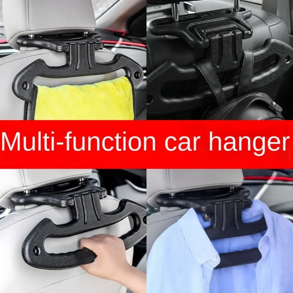Kleiderständer für die Rückenlehne des Autos, praktischer Multifunktions-Kleiderbügel und Sicherheitsgriff