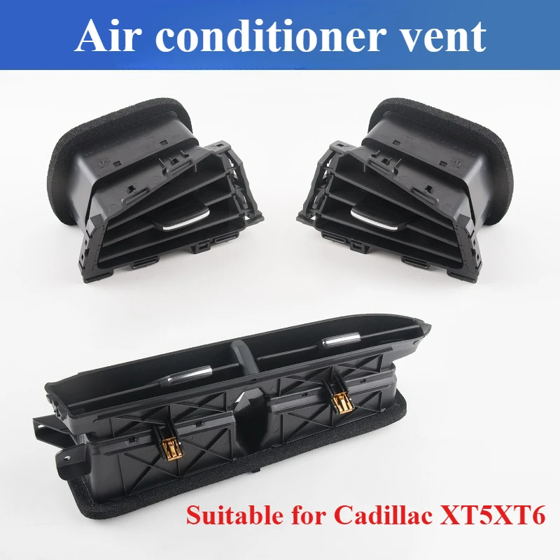ชุดช่องระบายอากาศแอร์สำหรับรถ Cadillac XT5 และ XT6 ด้านซ้ายและขวา ตรงกลางแผงหน้าปัด อะไหล่รถยนต์