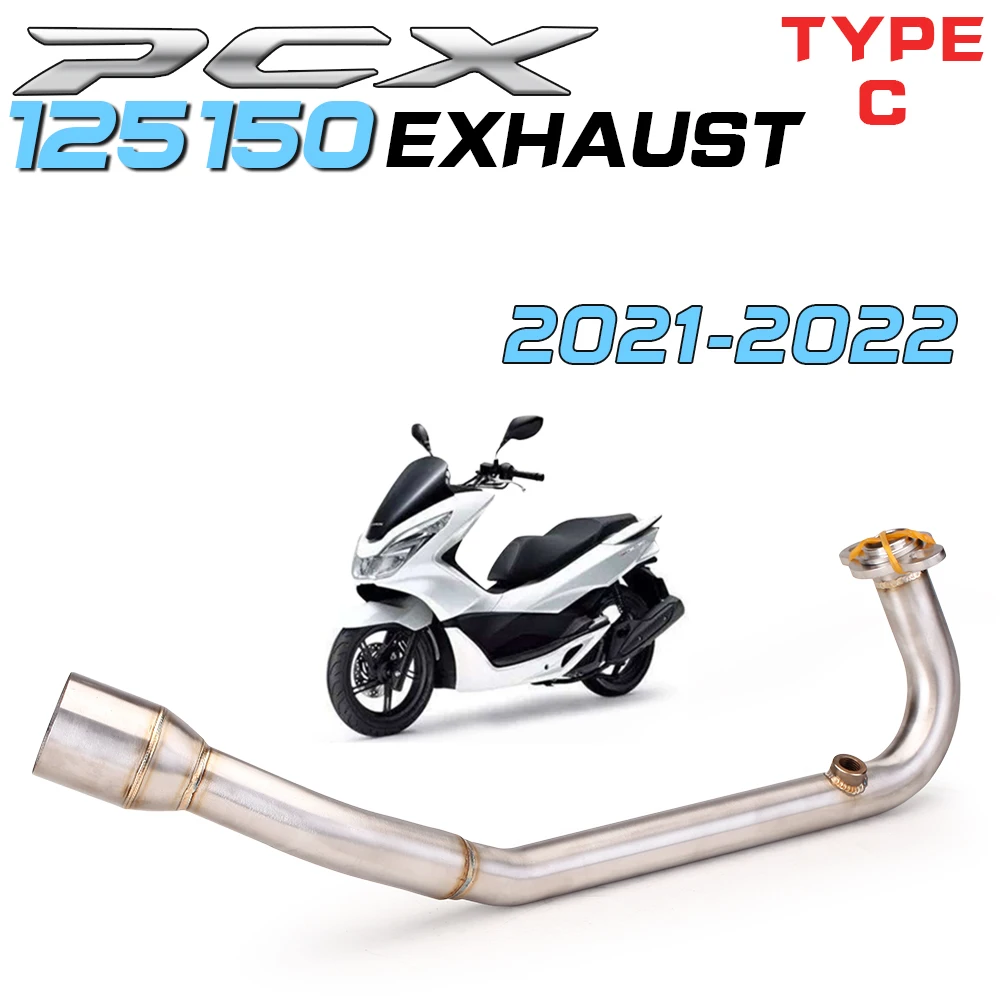 

PCX 125 150 Motorcycle Scooter Exhaust Muffler Full System Escape For HONDA PCX125 PCX150 Exhaust17-2022