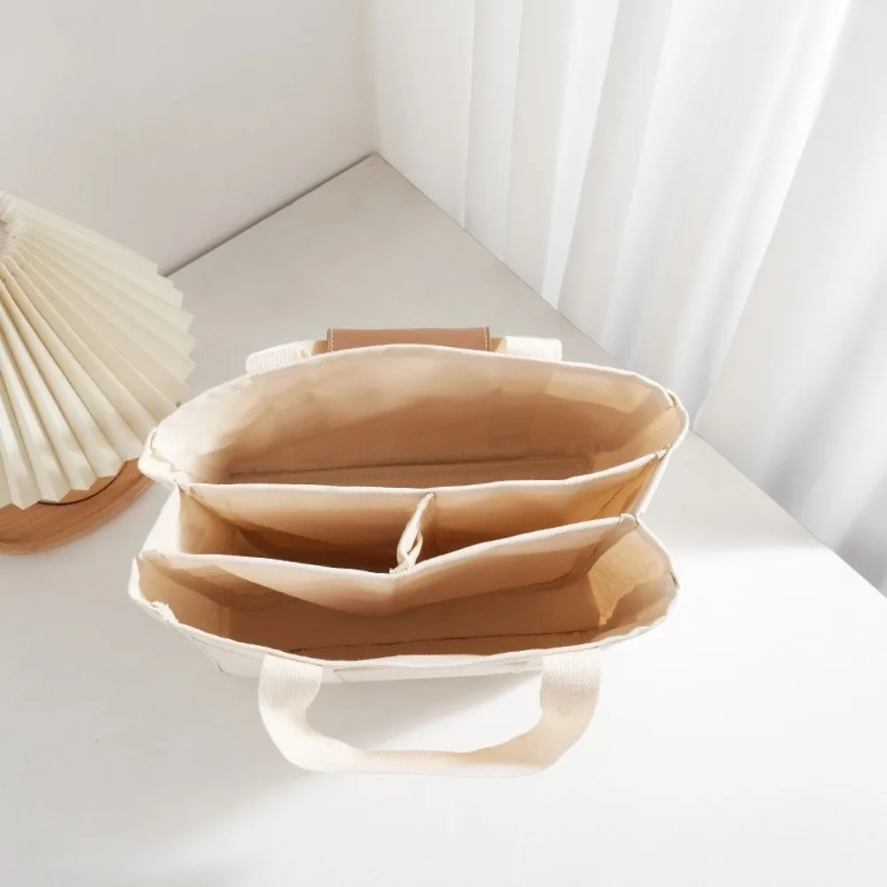 

Сумочка, однотонная сумка для мамы, корейский стиль, холщовая сумка с несколькими карманами, многофункциональная большая сумка, женская сумка на плечо, студенческая