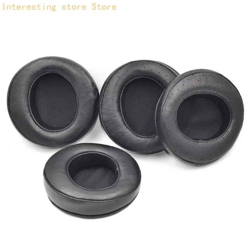 Headphone Ear Pad Replacement, Black Oval Ear Cushions for HD681 HD668B HD672 for Refreshing Old Headphones in Everyday Use 55KC