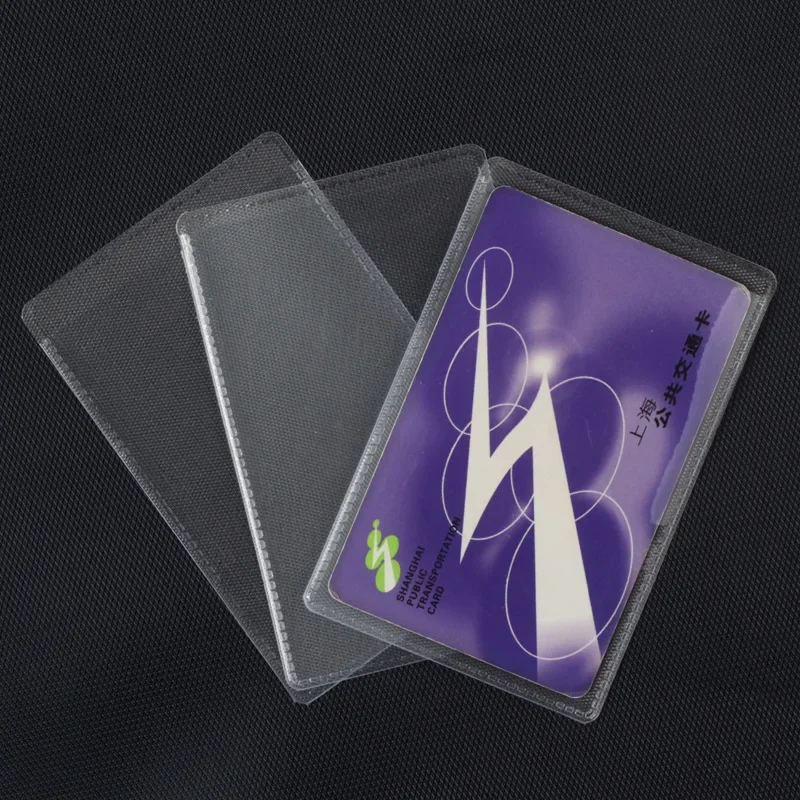 10Pcs/lot PVC Transparent Credit Card Holder Protect ID Card Business Card Cover Driver's License Case Protection Covers