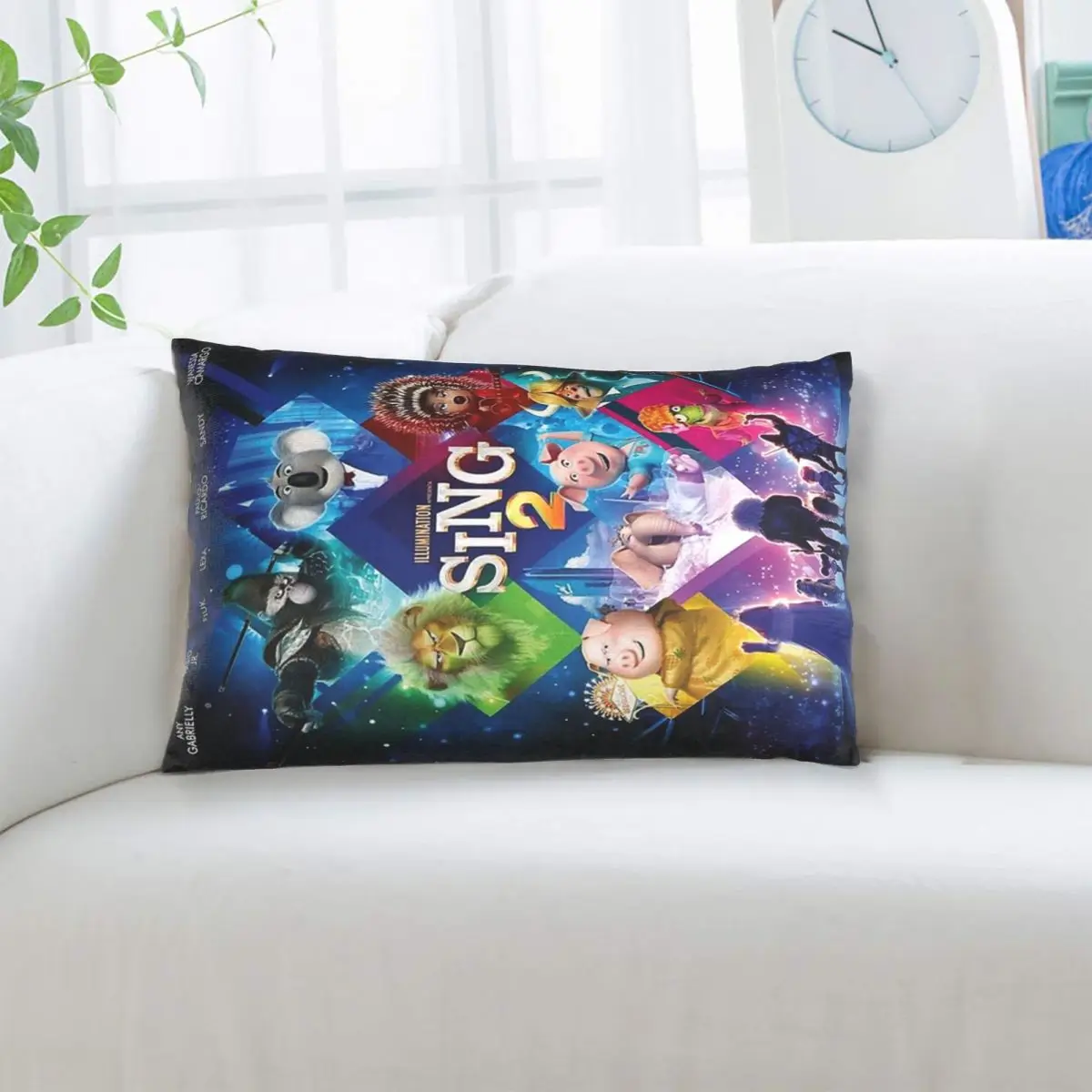 Movie Sing 2 Rectangle Pillowcase Cushion Cover Decor Bedroom Bed Home Comfort Throw Pillow