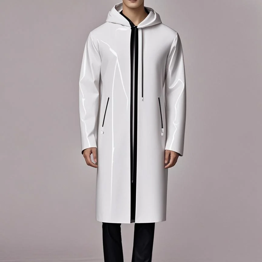 

Latex Rubber Gummi Cosplay Fashion sports Halloween Coat, windbreaker