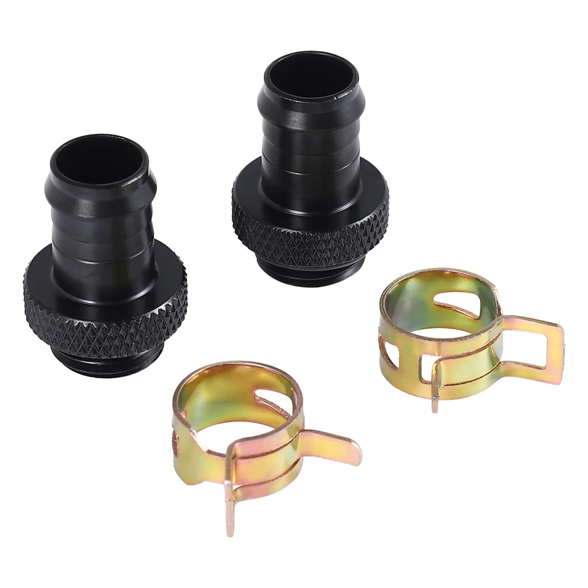Y29A Hot 2 Pz Barb Raccordo Computer Radiatore di Raffreddamento Ad Acqua Dissipatori di Calore In Rame Morsetto di Raffreddamento Per 3/8 Pollici Id Tubi G1/4 Cromato Del