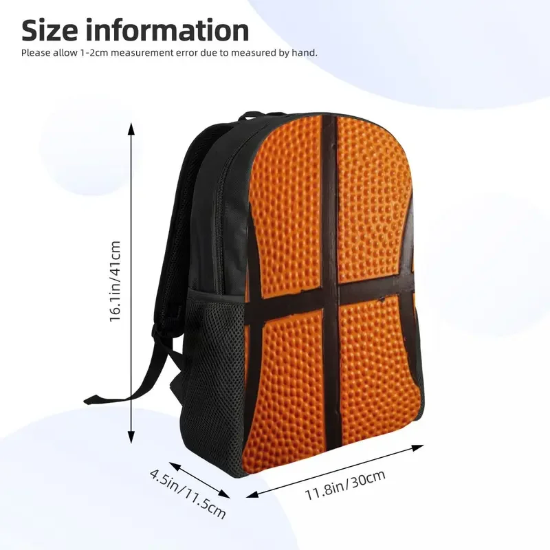 3D Print Basketball Pattern Backpacks for Girls Boys Sport School College Travel Bags Men Women Bookbag Fits 15 Inch Laptop