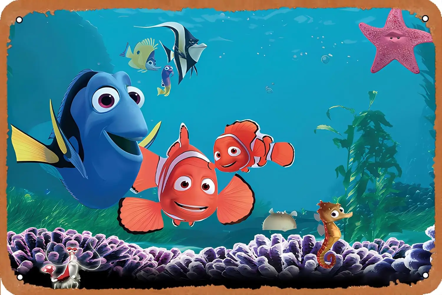 finding nemo Movie Vintage Metal Tin Sign   Poster Cafe Bar Office Art Wall Decoration