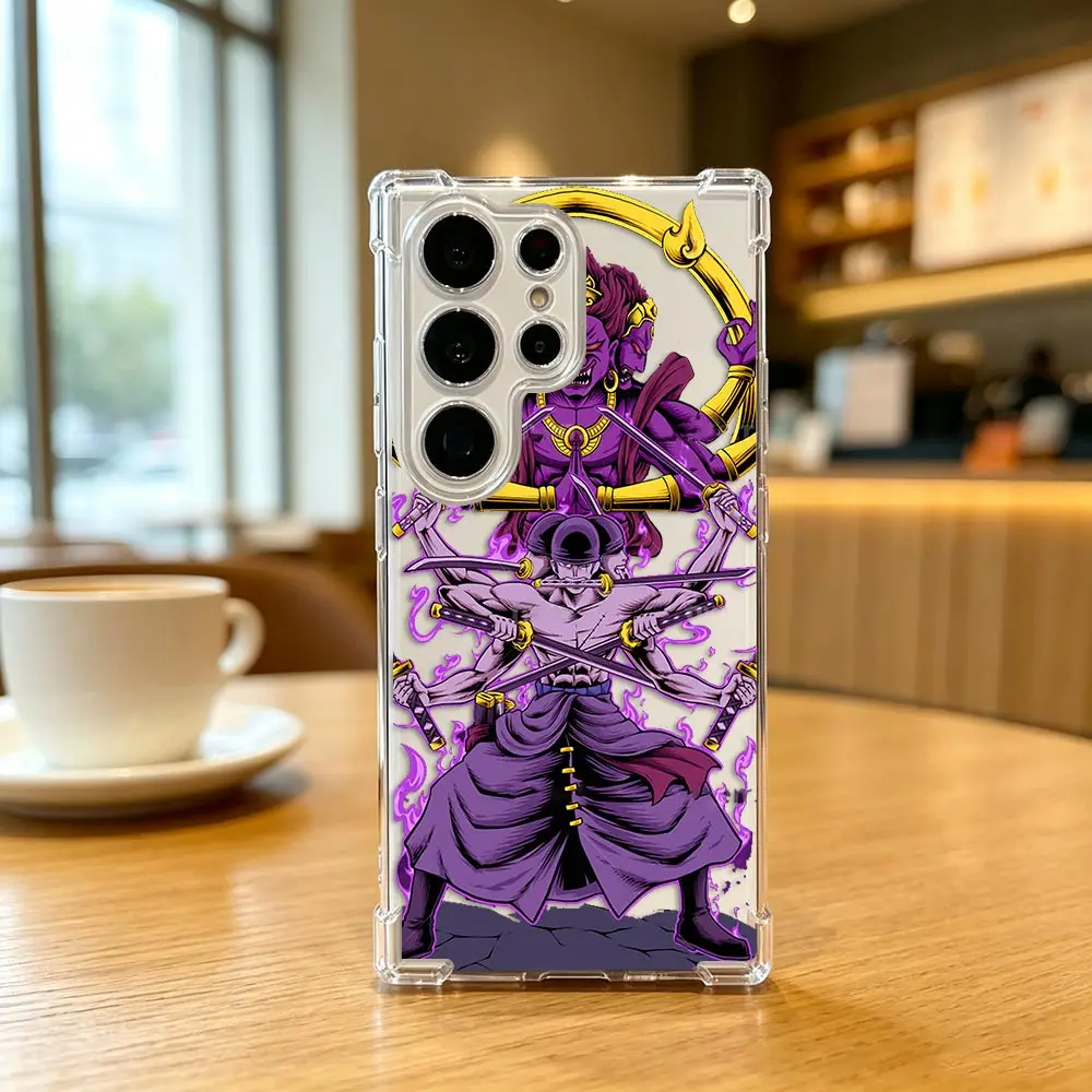 One P-Piece Gear 5 Luffy Clear Phone Case For Samsung A15 A16 A17 A23 A26 A27 A32 A36 A37 A51 A52 A53 A54 A55 A56 A57 A73 Cover