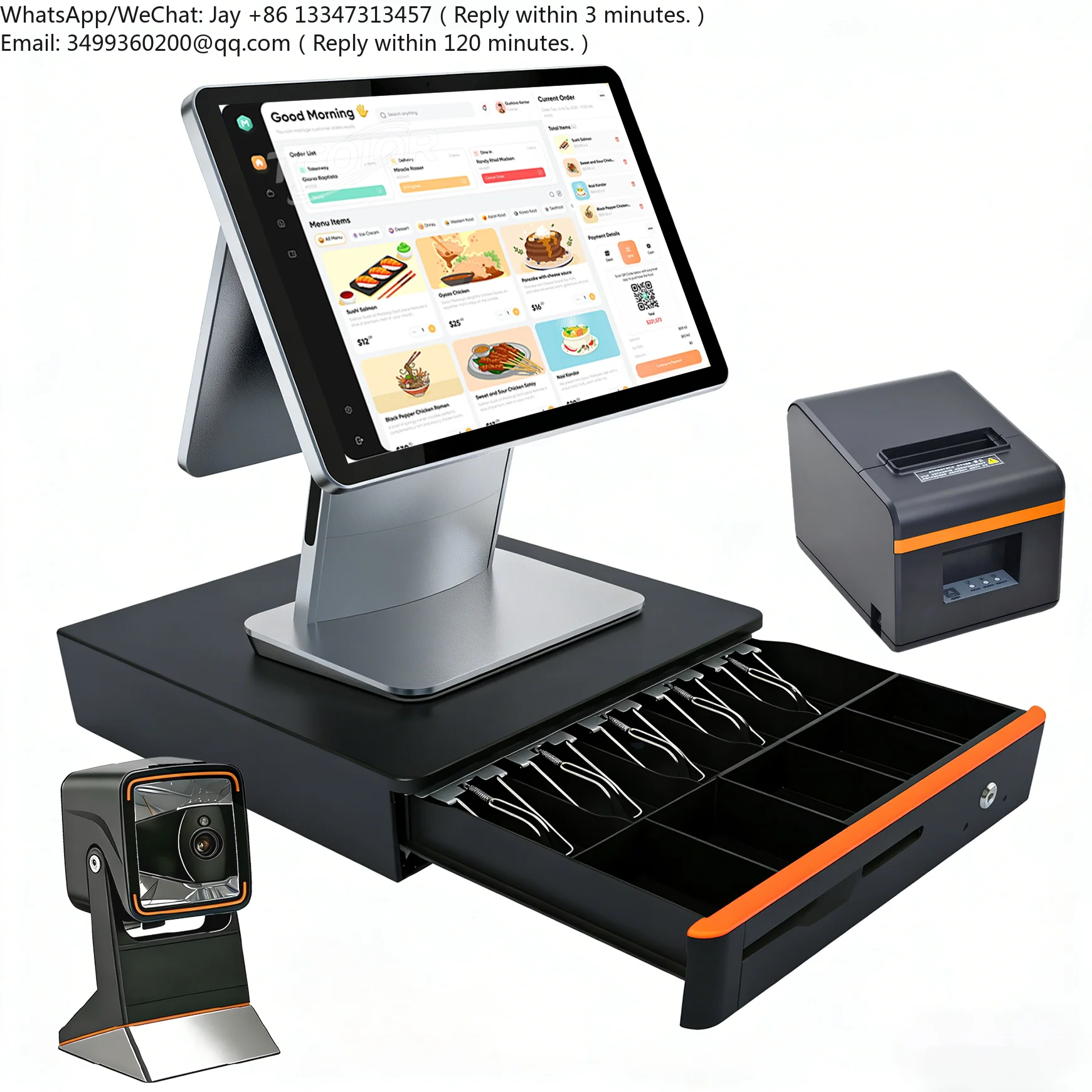 

Small Electronic Retail POS System Simple Touch Screen Windows Cashier Machine Fatturatrice Cash Register