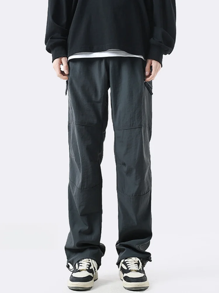 

Мужские спортивные брюки для активного отдыха, прямого кроя, быстросохнущие, повседневные, свободного кроя, весенне-осенние, рабочие, длинные, для активного образа жизни