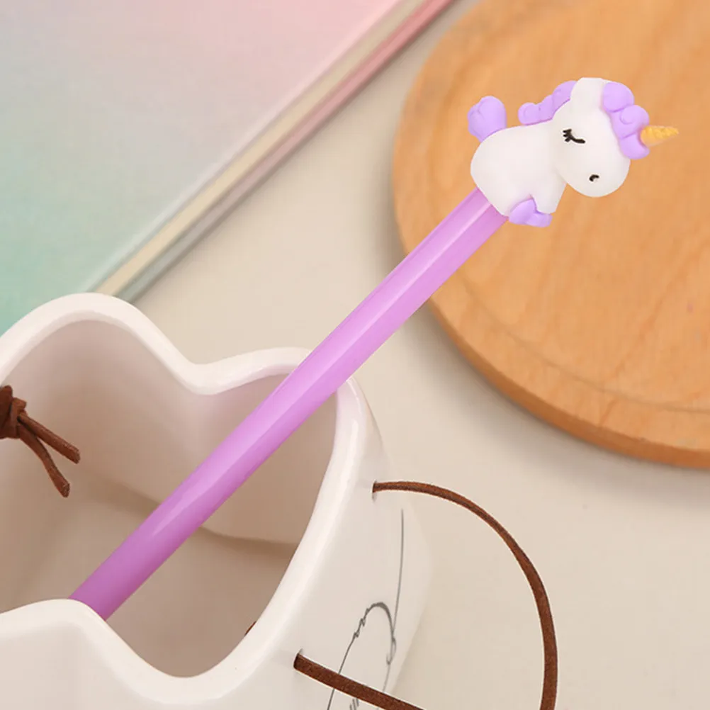 16Pcs Portable Writing Pen For Office Desk Pens Christmas Stocking Fillers Neutral Gel Simple Cartoon Shape Leakproof