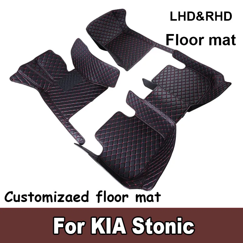 

Custom Car Floor Mats For KIA Stonic 2017-2023 KX1 Auto Carpets Foot Coche Accessorie