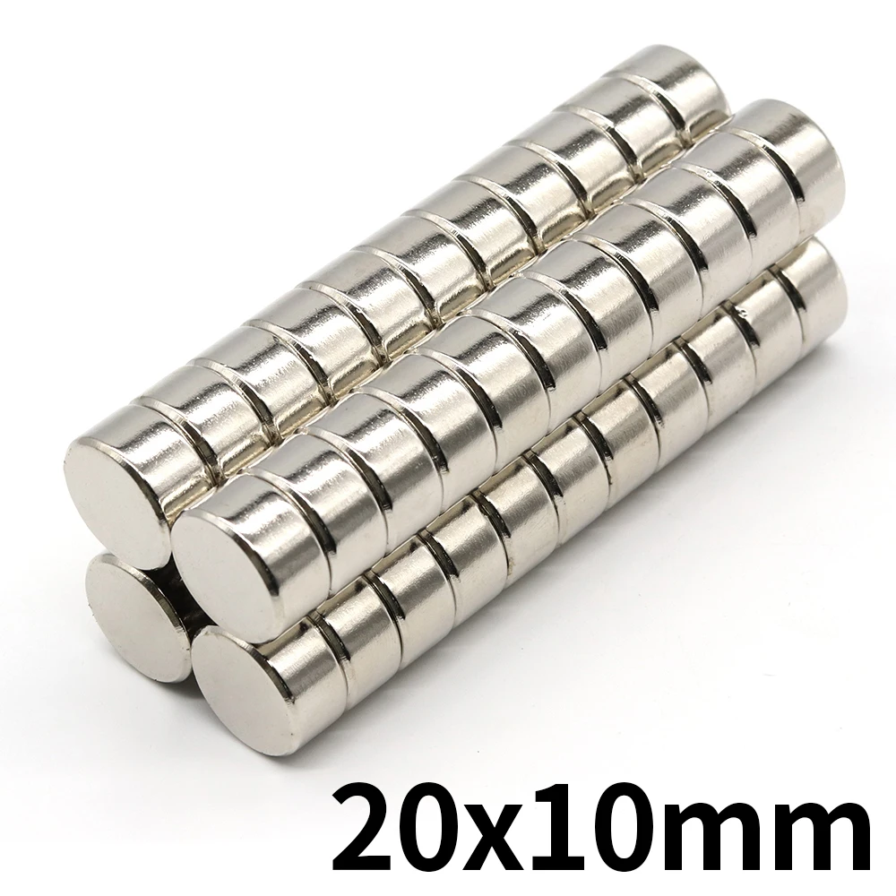 

Neodymium Magnet 20x10 Round 20mm x 10mm N35 NdFeB Super Powerful Strong Permanent Magnetic imanes de neodimio 1/2/5/10/20Pcs