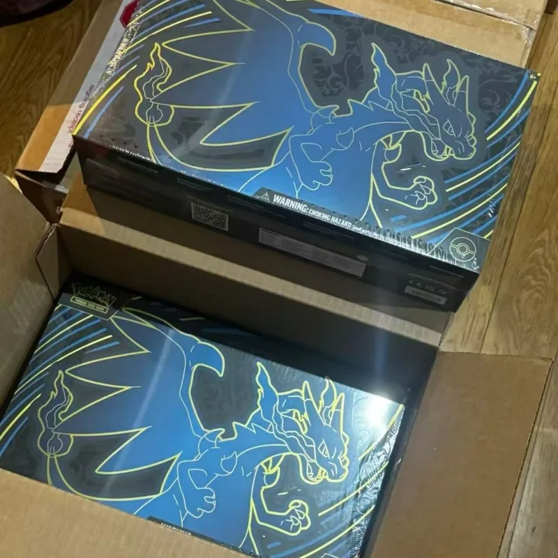 

Pokemon Mega X Action Figure American Version Original Film Spray Fire Dragon Collectible Toy with UPC Card Gift Box