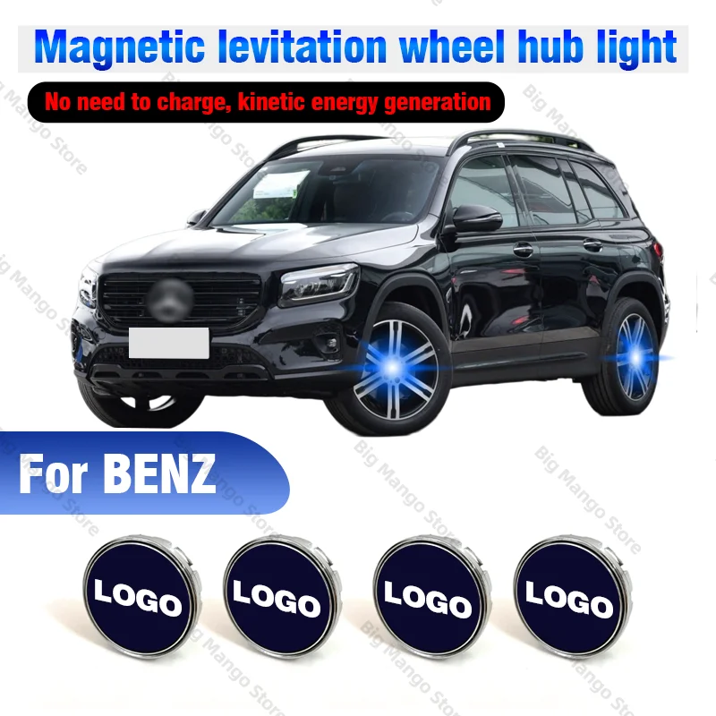 

Hub Light Car Wheel Caps Light Center Cover Lighting Cap Floating Illumination LED auto For for Mercedes-Benz A CLASS B CLASS C