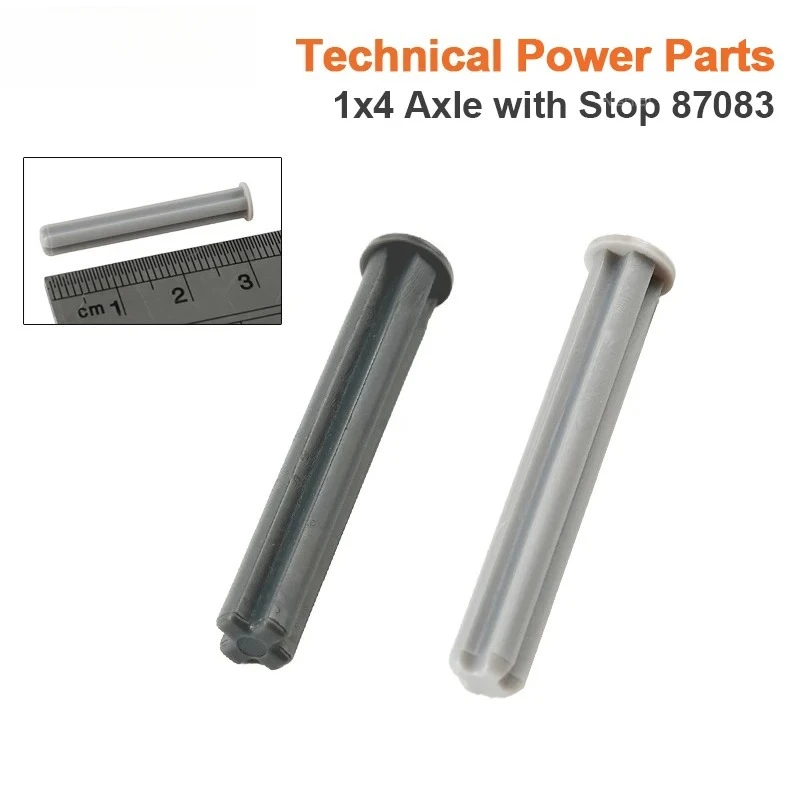 10/50/100PCS 87083 Technology Building Blocks Parts Modify 1x4 Cross Shaft with Stop Shaft Assembly Small Bricks Toy Accessories
