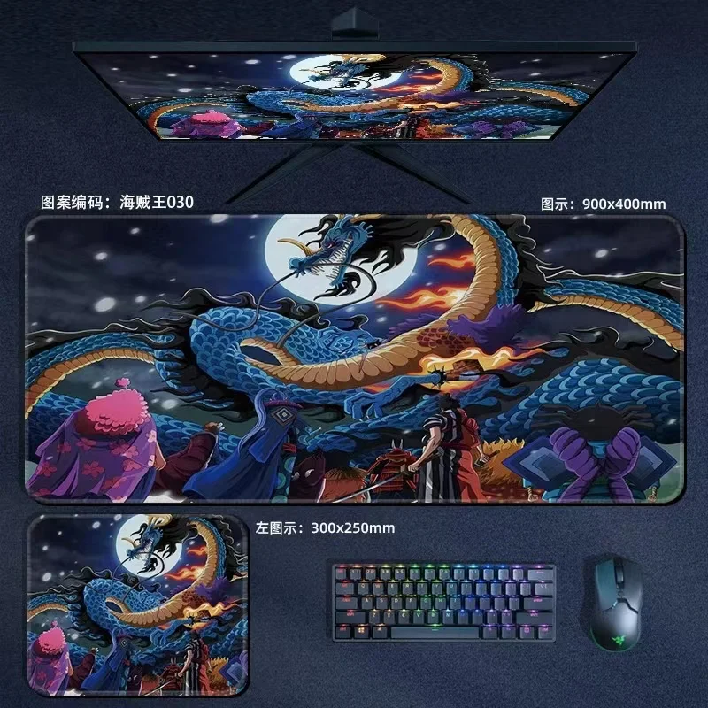 ONE PIECE Pirate King Mouse Pad Large Anime Road Flying Sauron Empress Ace Long Computer Desktop Pad