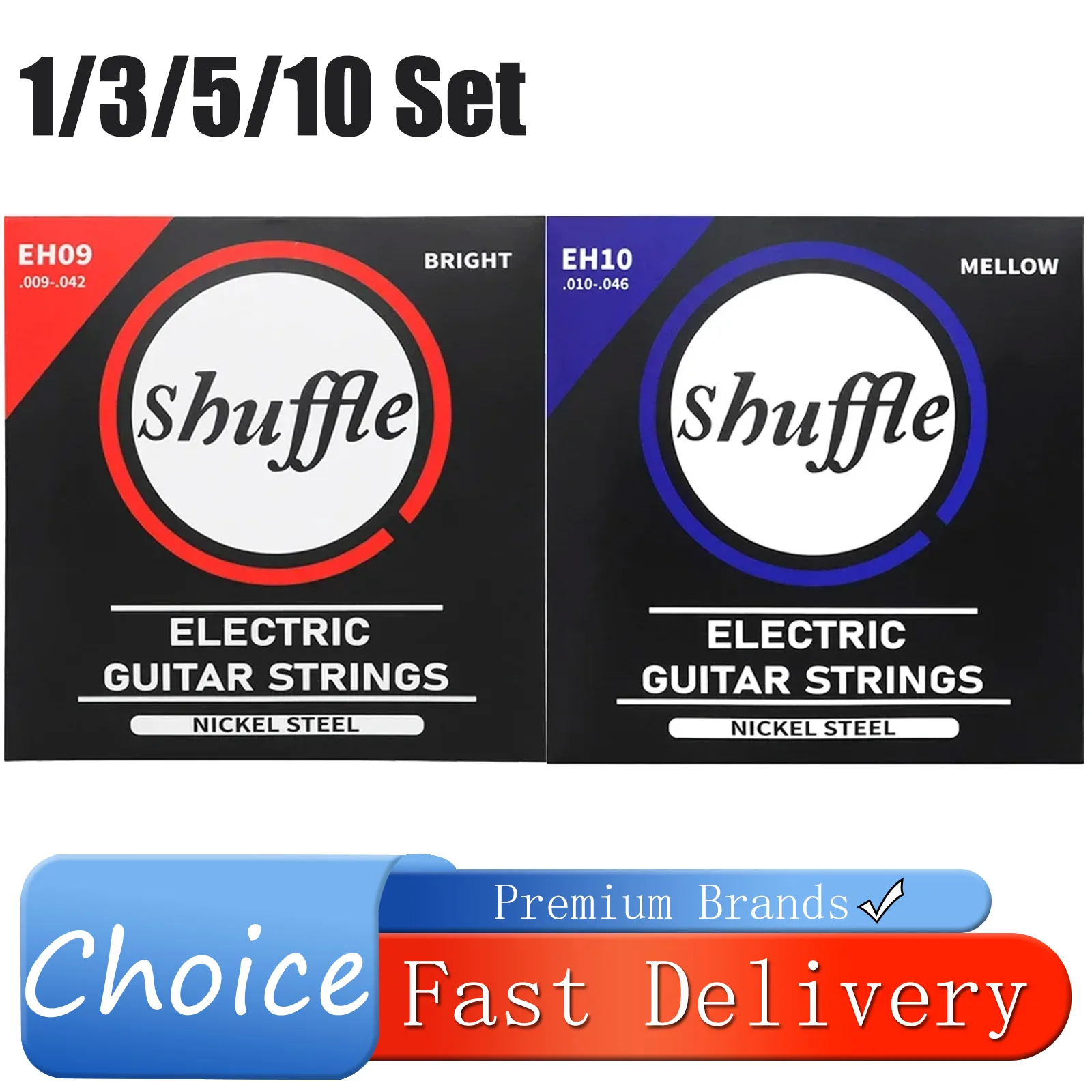 1/3/5/10 Set Elektrische Gitarre Saiten EH09 EH10 Sechs-String Elektrische Gitarre Saiten Teil