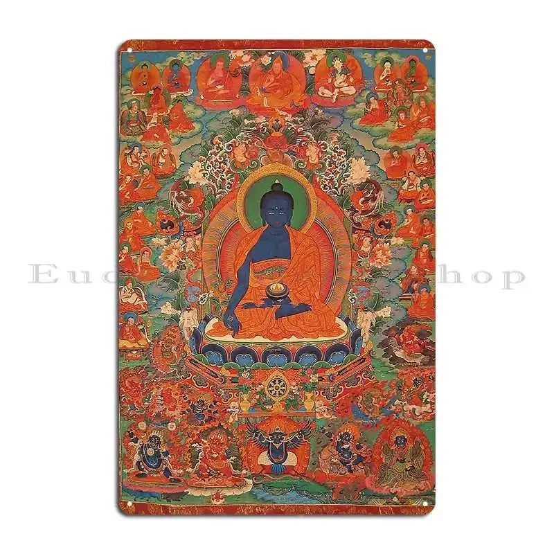 Mandala 157 Amithaba Medicine Buddha Metal Plaque Wall Decor Print Garage Create Club Tin Sign Poster
