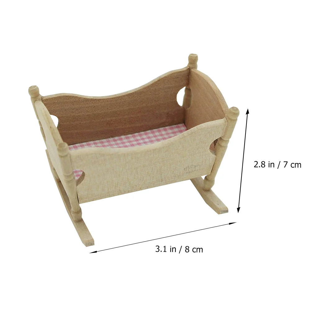 House Decorations for Home Cradle Miniature Furniture Model Accessories Child