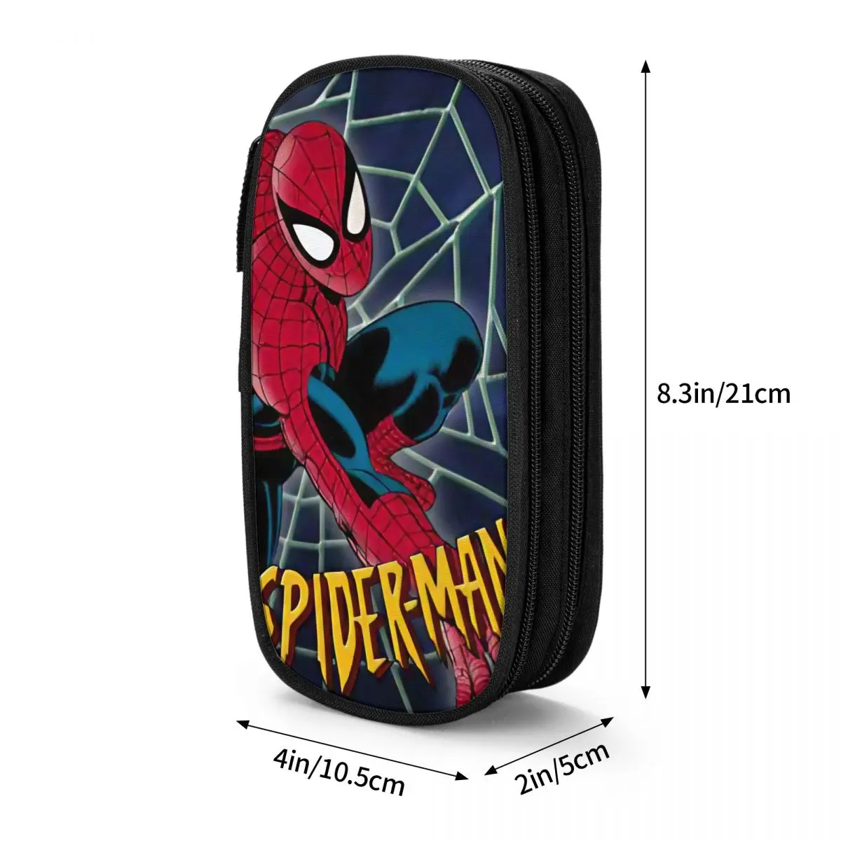 Imagem -03 - Homem-aranha Quadrinhos Estojo para Lápis Dupla Camada Grande Capacidade Material de Escritório Caixa Presentes Perfeitos