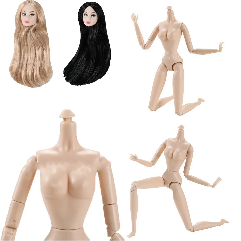 28cm 슈퍼모델 바디 20 관절 바디 11.5인치 인형 DIY 액세서리 유럽형 바디 드레스업 메이크업 헤드 1/6 BJD 인형 장난감