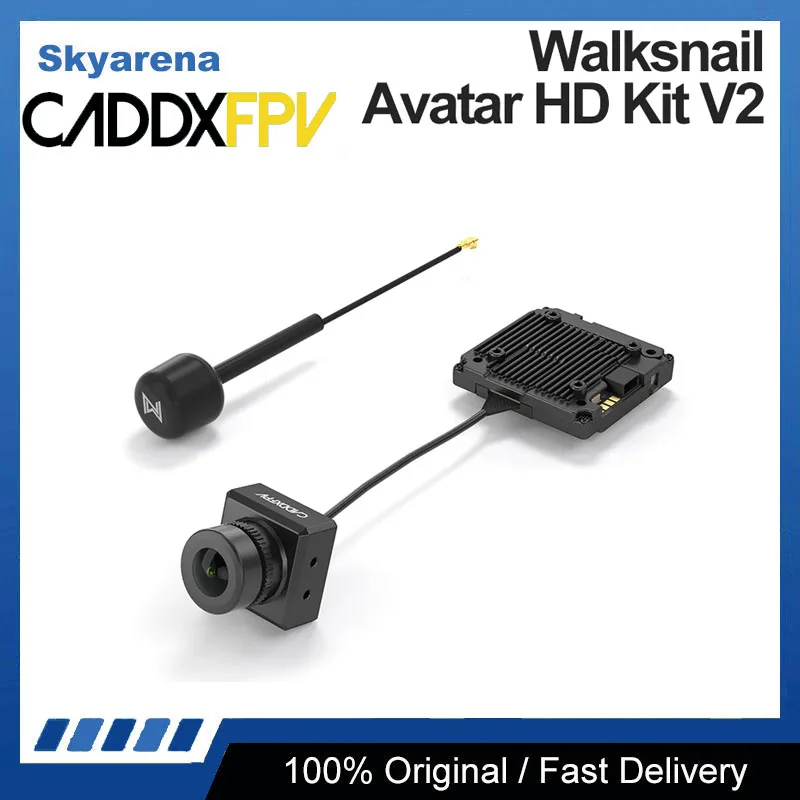 

Walksnail Avatar HD Kit V2 Camera 8G (Without Gyroflow) / 32G(With Gyroflow) Built-in Storage VTX 1080P HD 160° FOV for DIY FPV