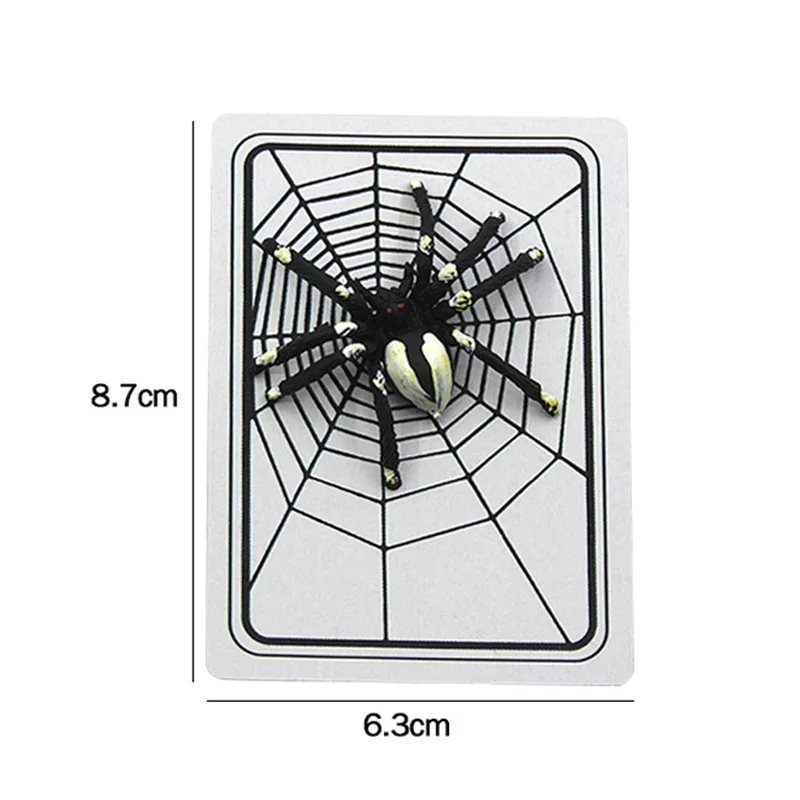 Spider And Net Magic Trick The Web Cards Toys Magician Gimmick Illusion Closed-Up Magia Props Halloween Gift East To Do