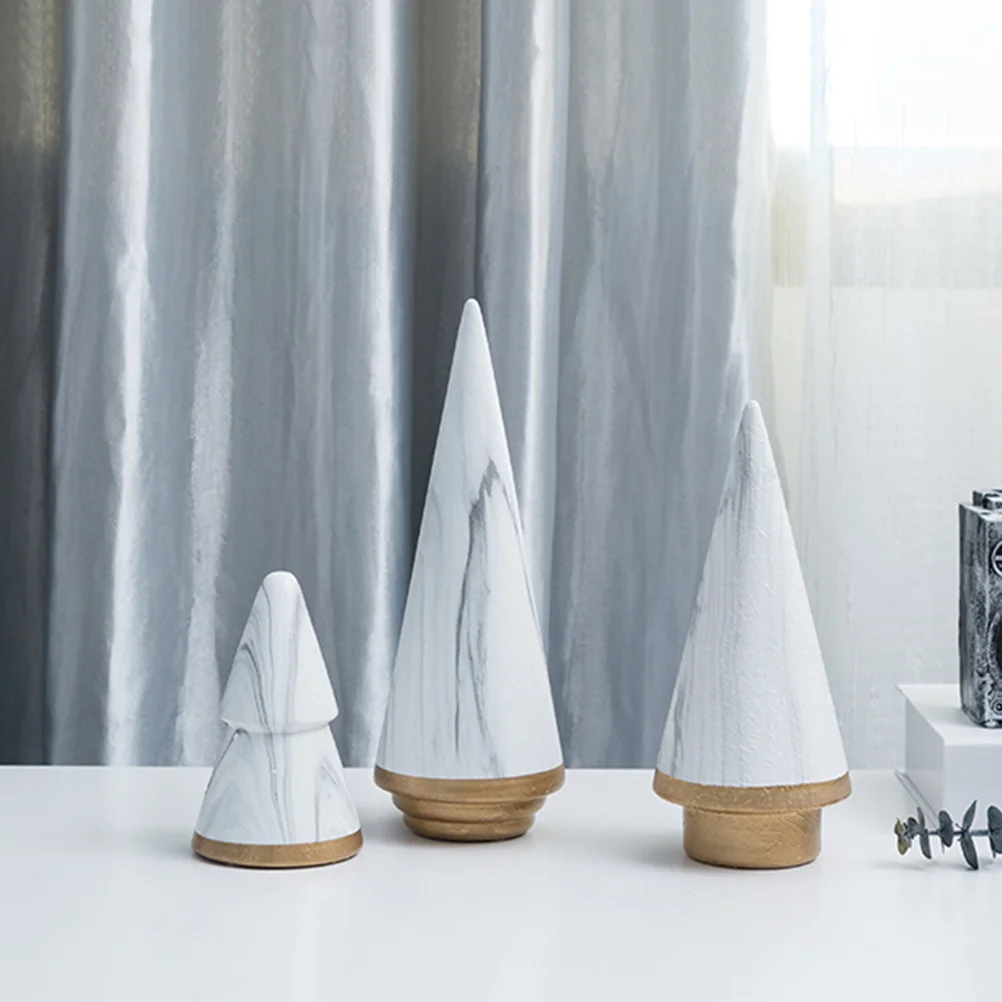 

White Large Ceramic Christmas Tree Ornament Modern Design Desktop Decoration for Living Room Kids Room Car Holiday Gift Idea