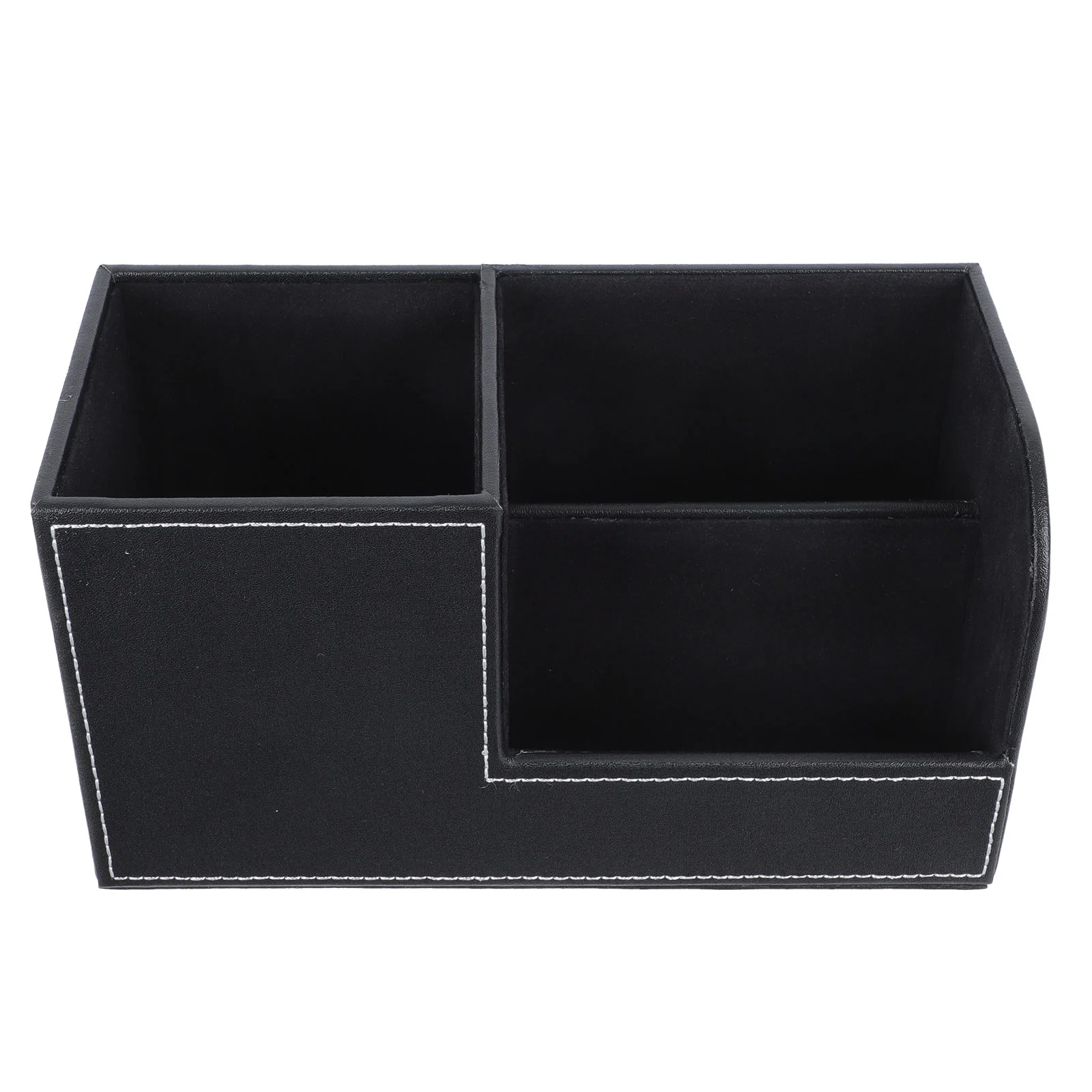 

1Pcs Creative PU Pen Holder Office Desktop Organizer Practical Business Stationery Organizer Pen Holder