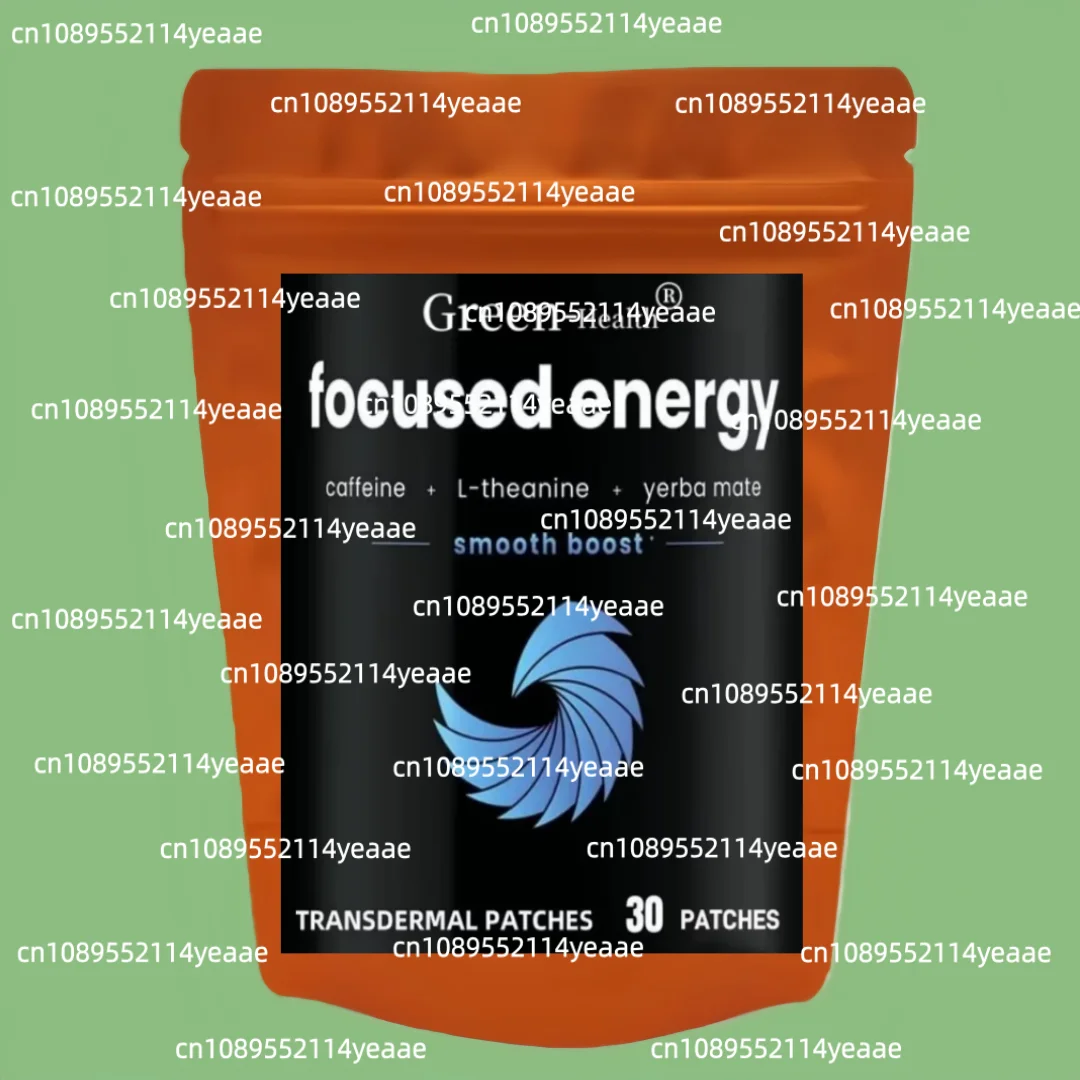 Focused Energy Transdermal Patches with L-Theanine Focus & Performance Brain Booster – 30 Patches One Month Supply