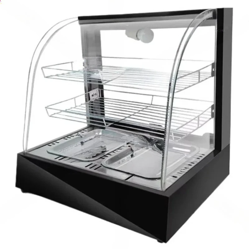 Insulation cabinet Food small heating incubator Display cabinet Desktop glass deli cabinet