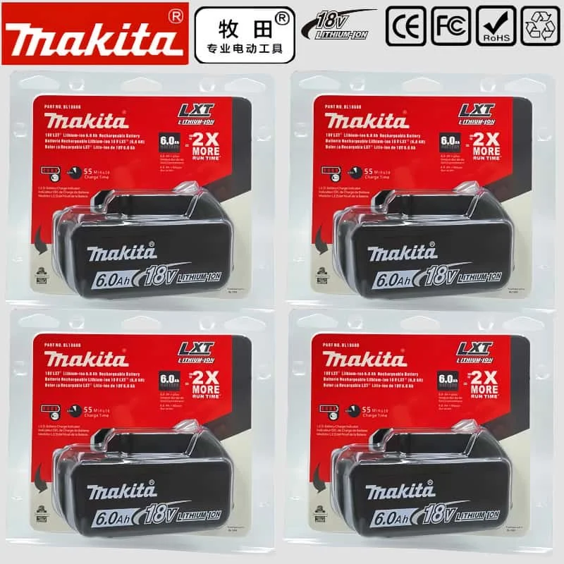 

New Genuinel Makita 18V 6.0Ah Battery,for Makita DUM111ZX LXT Grass Shear,Electrician Scissors,DGA404 BL1830B BL1840B battery