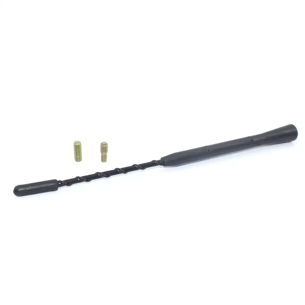 Radio AM FM Antenna Mast Stubby Screw Type Durable Metal External Roof Aerial for Global Radio Car