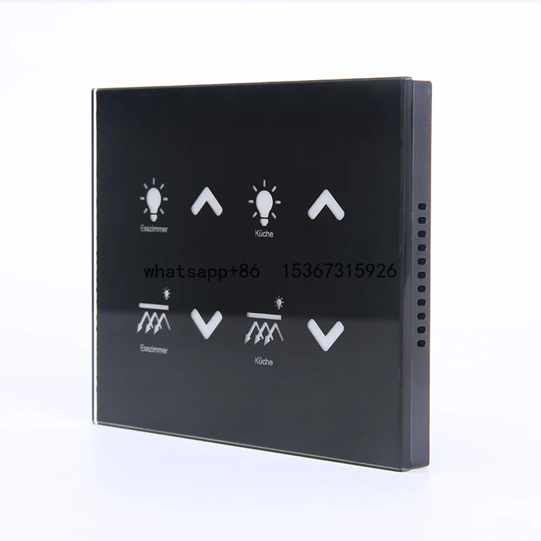 

OEM LED Bedside Control 8 buttons panel Touch Light dimmer control smart wall Switches with 12-24V rs 485 MODBUS