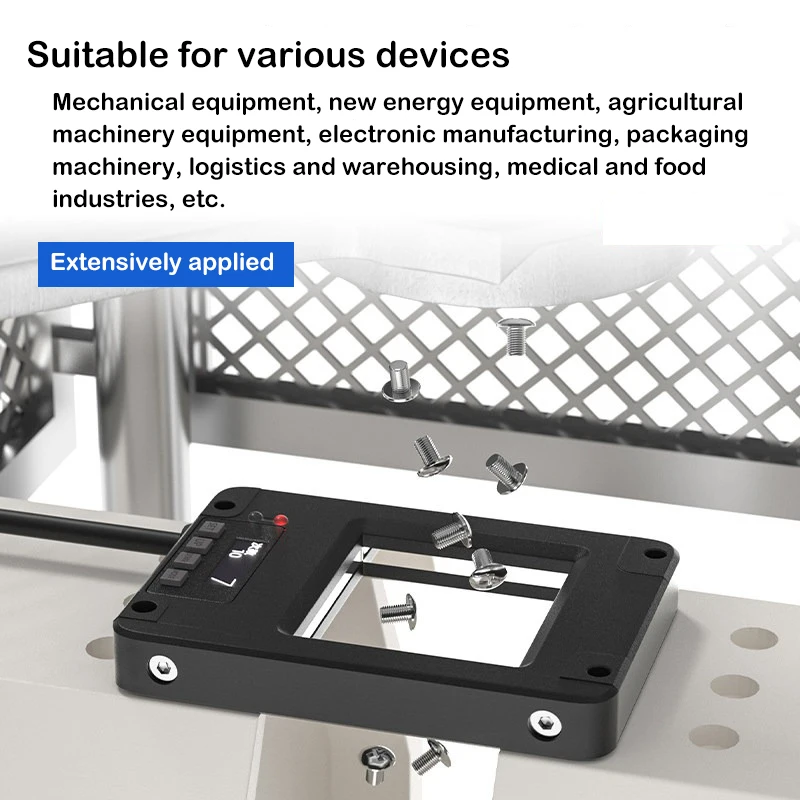Window cutting material sensor with no blind zone, integrated circular photoelectric sensing switch and digital display counter