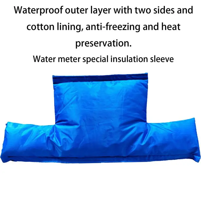 Outdoor Winter Water Meter Sprinkler Insulated Cover Easily Mounted Removable Cover for Winter Outdoor Pipe Freeze Protection