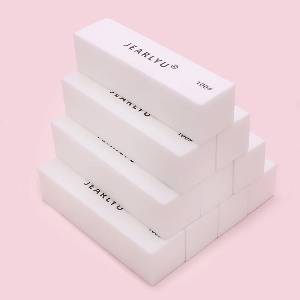 12Pcs High-Density Sponge Nail Buffers File Professional Nail Sanding Buffing File For Gel Acrylic Natural Nails Manicure Tools