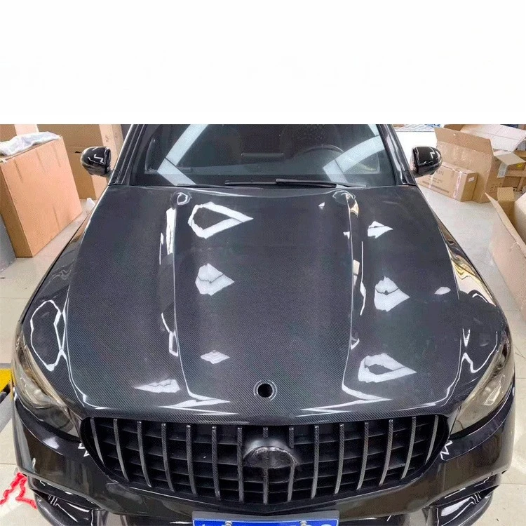 

Suitable For Mercedes-Benz GLC Carbon Fiber Cover Babos Hood Mercedes-Benz GLC Carbon Fiber