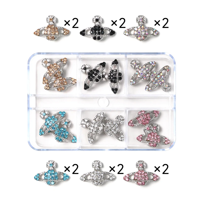 Legierung Diamant Nail Art gemischtes Design Strass Ornamente Metalllegierung Schmetterlingsjewel