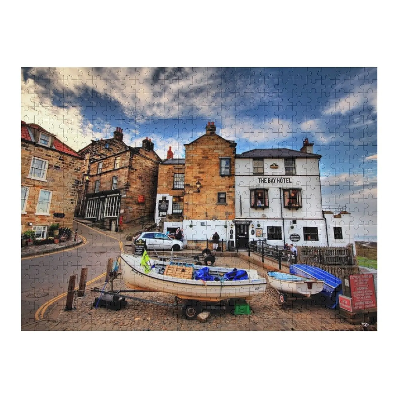 

The Bay Hotel - Robin Hoods Bay, north Yorkshire Jigsaw Puzzle Scale Motors Wood Animals For Children Custom Kids Toy Puzzle