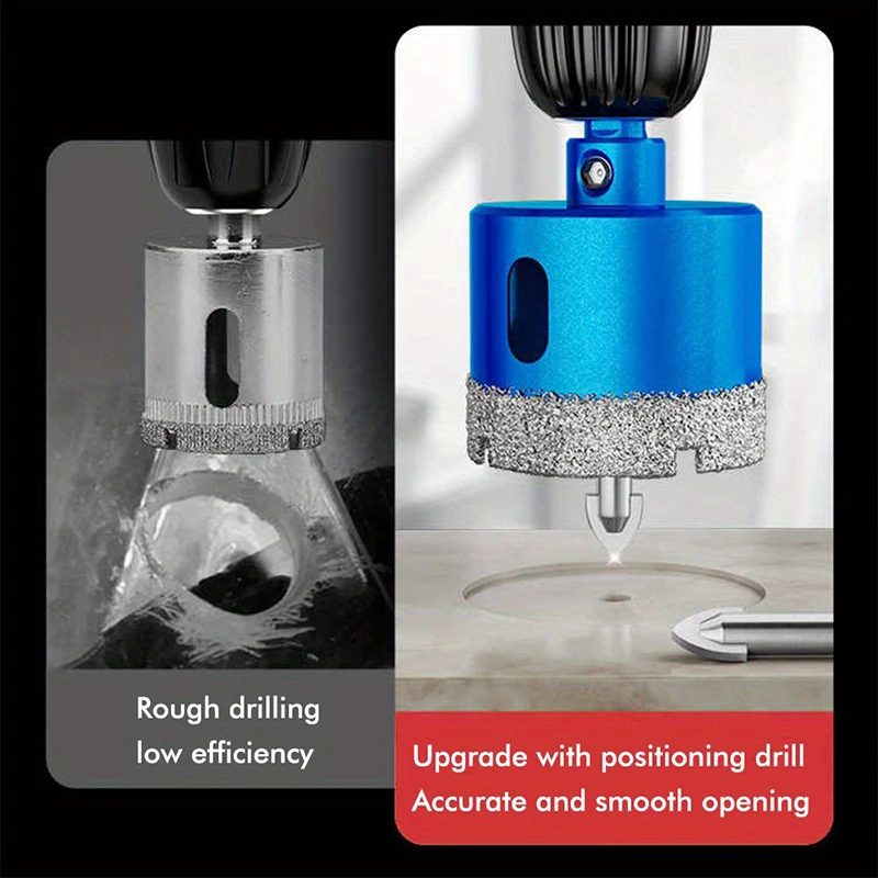1pcs 16-180MM Diamond Coated Drill Bits Ceramic Tile Hole Saw with Position Drill for Glass Marble Granite Stone Drillling Tools