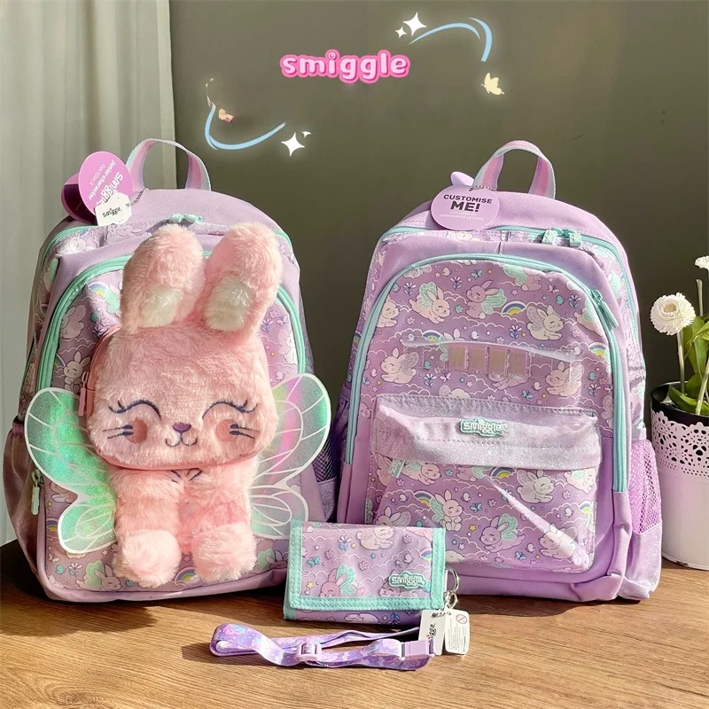 

Genuine Australian Smiggle Angel Rabbit Student Supplies Set Large Capacity Schoolbag Cartoon Water Cup Children'S Gift