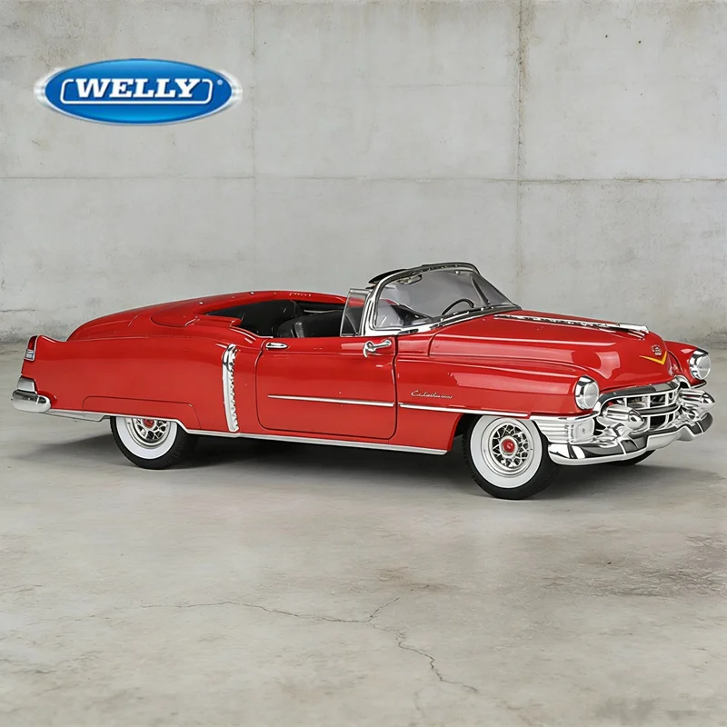 Welly 1:24 Cadillac Eldorado alliage modèle de voiture de sport en métal moulé sous pression classique rétro vieille voiture véhicules modèle Simulation enfants jouets cadeau