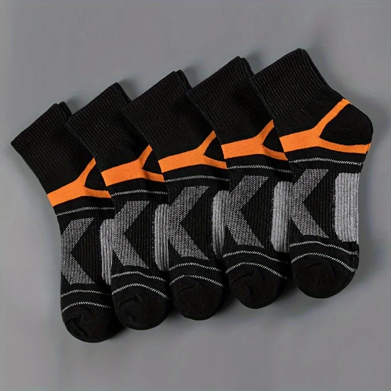 3 Pairs High Quality Men Socks Black Sports Socks Casual Soft Running Four Season Absorb Sweat Breathable Male Sock