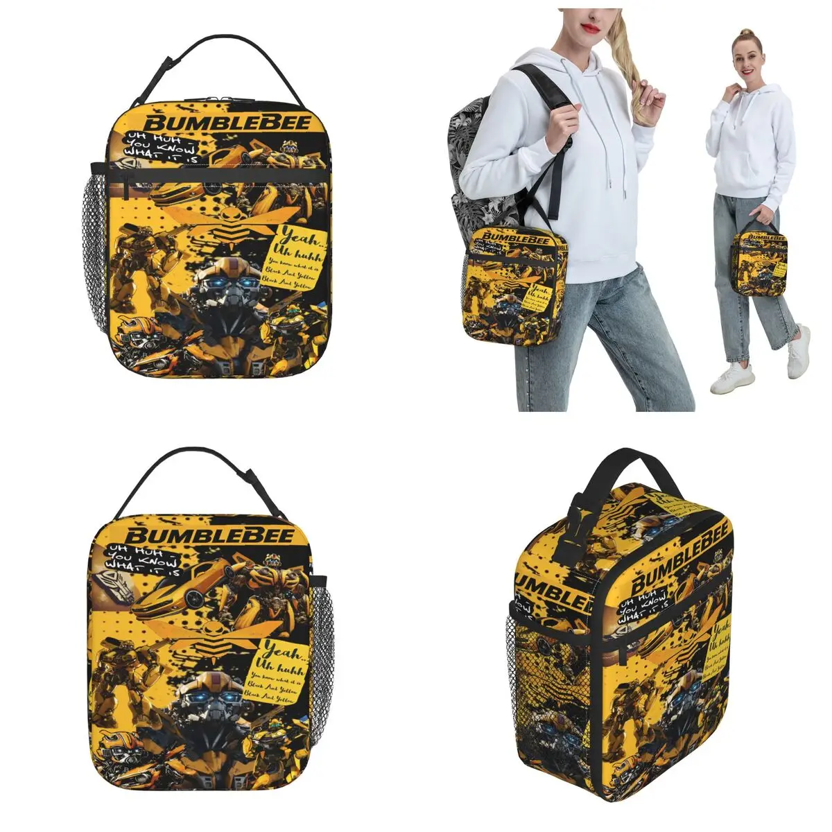 Transformers Merch Insulated Lunch Bags For Office Food Storage Bag Reusable Cooler Thermal Lunch Box