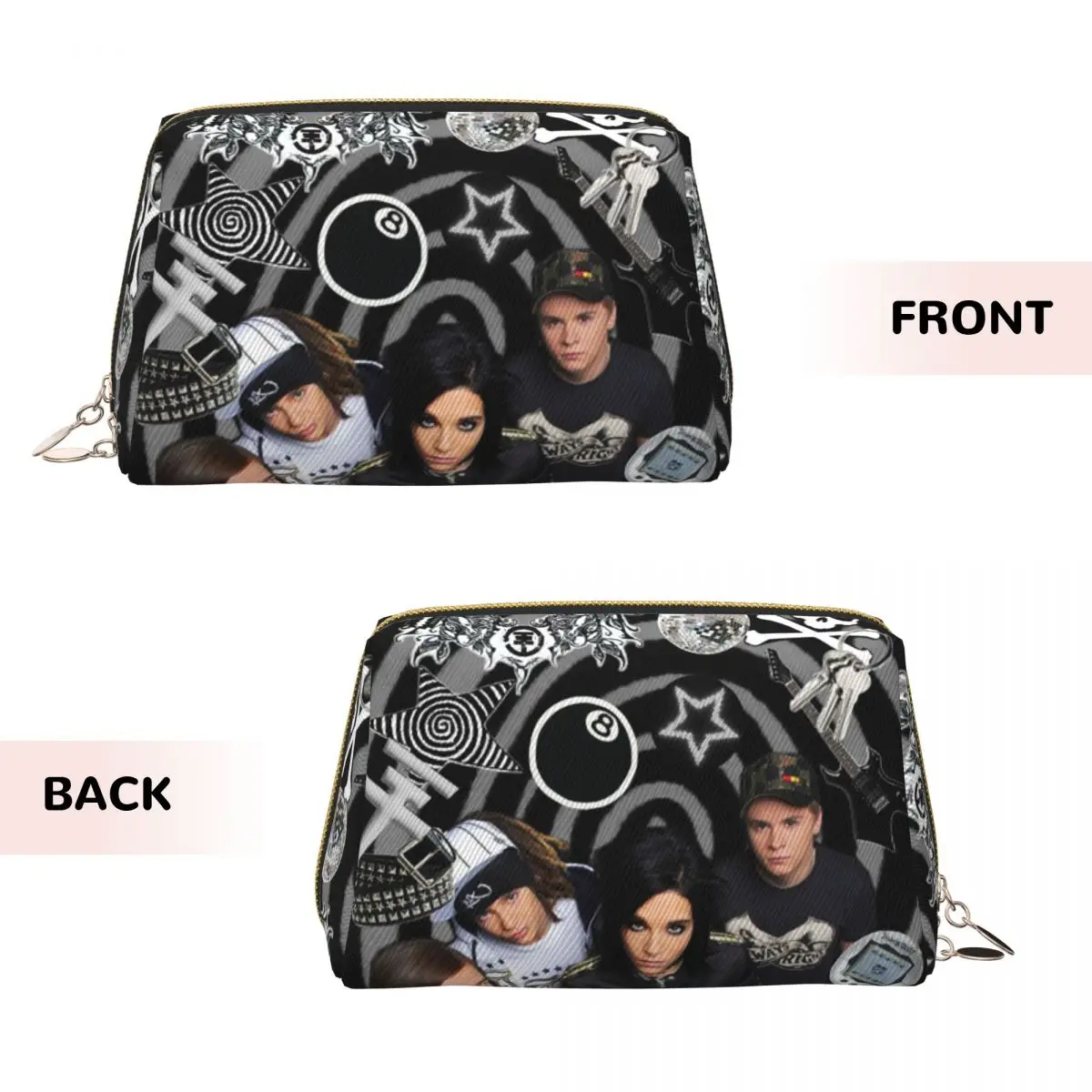 Tokio Hotel Emblem Women Cosmetic Bags Travel Makeup Organizer Pouch Toiletry Storage Dopp Kit Case