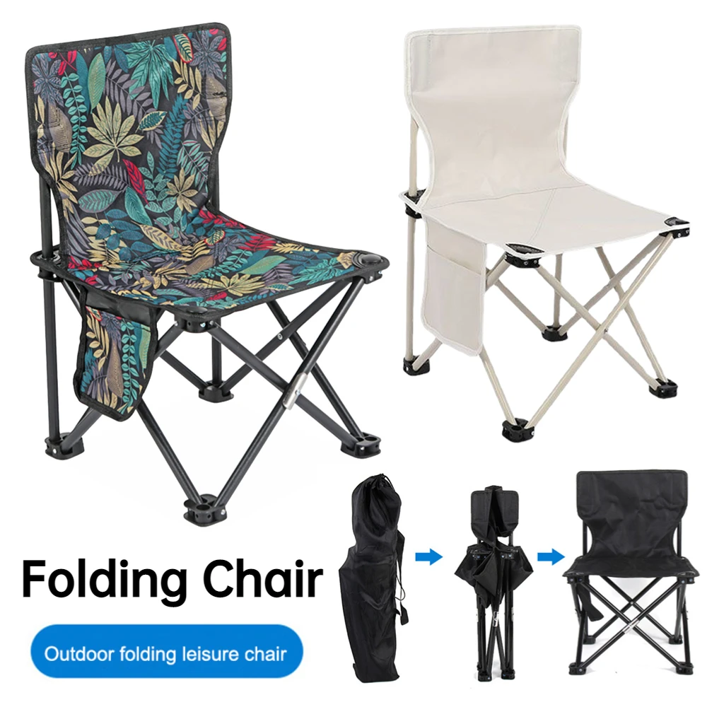 Folding Fishing Camping Chair Ultralight Beach Tourist Chair for Outdoor Picnic Relaxing Hiking Lightweight Folding Chairs